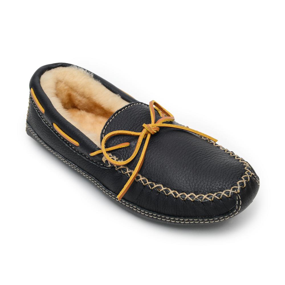 black minnetonka slippers