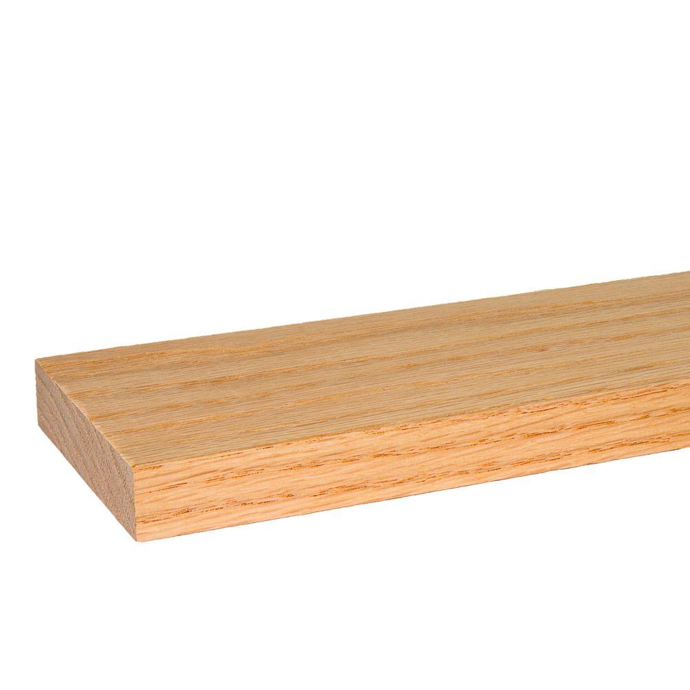 1 In X 4 8 Ft S4s Red Oak Board 2 Pack