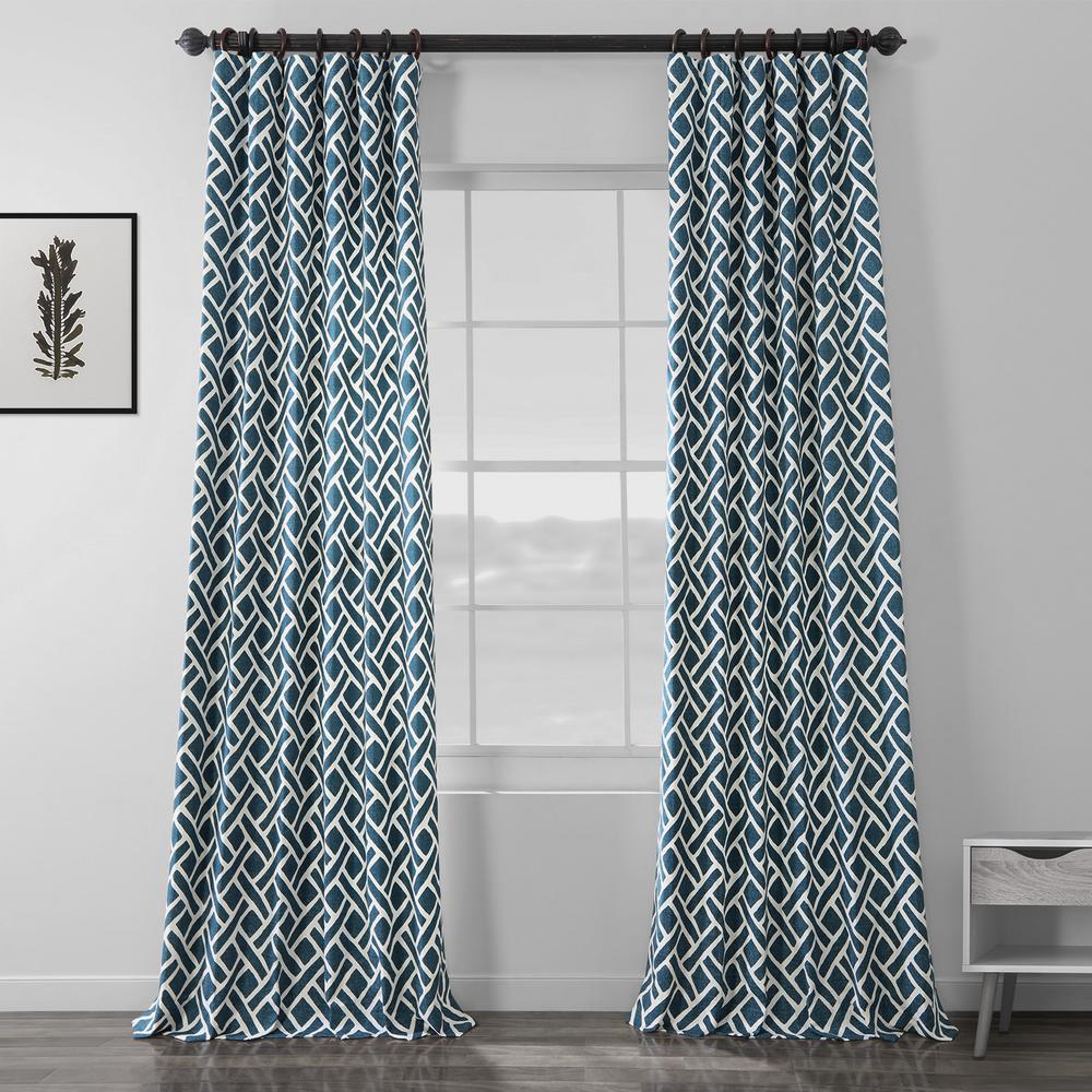 Exclusive Fabrics Furnishings Martinique Blue Room Darkening