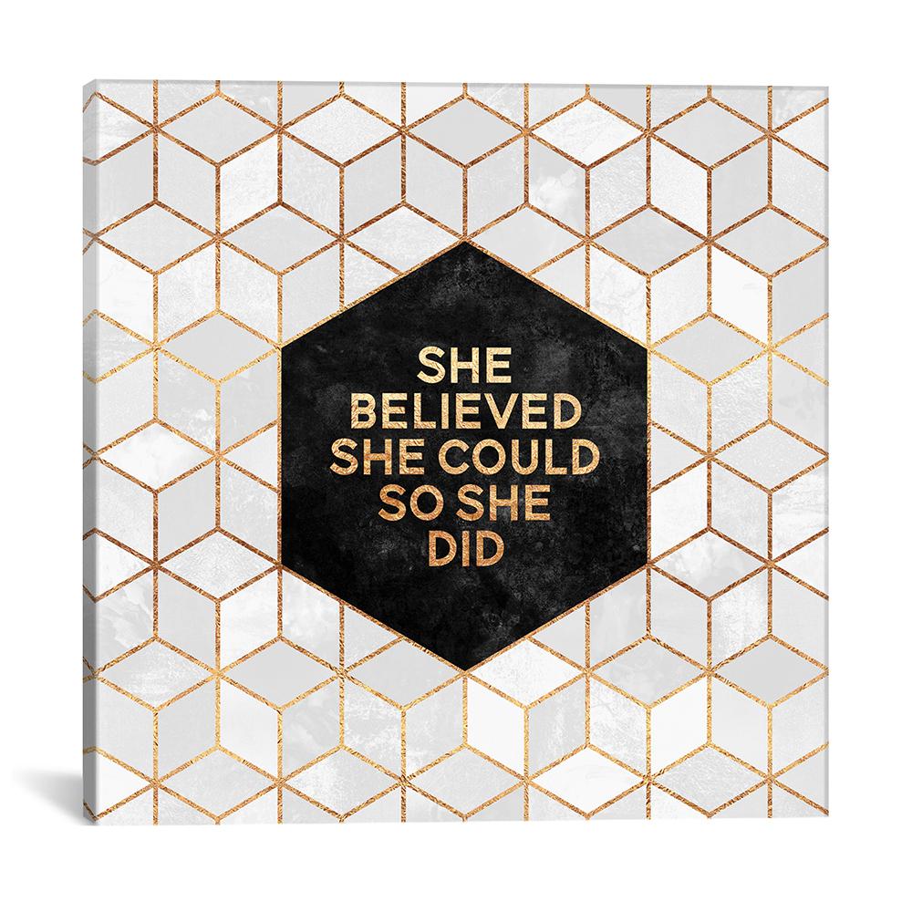 Icanvas She Believed Could So Did By Elisabeth Fredriksson Icanvas She Believed Could So Did By Elisabeth Fredriksson Canvas