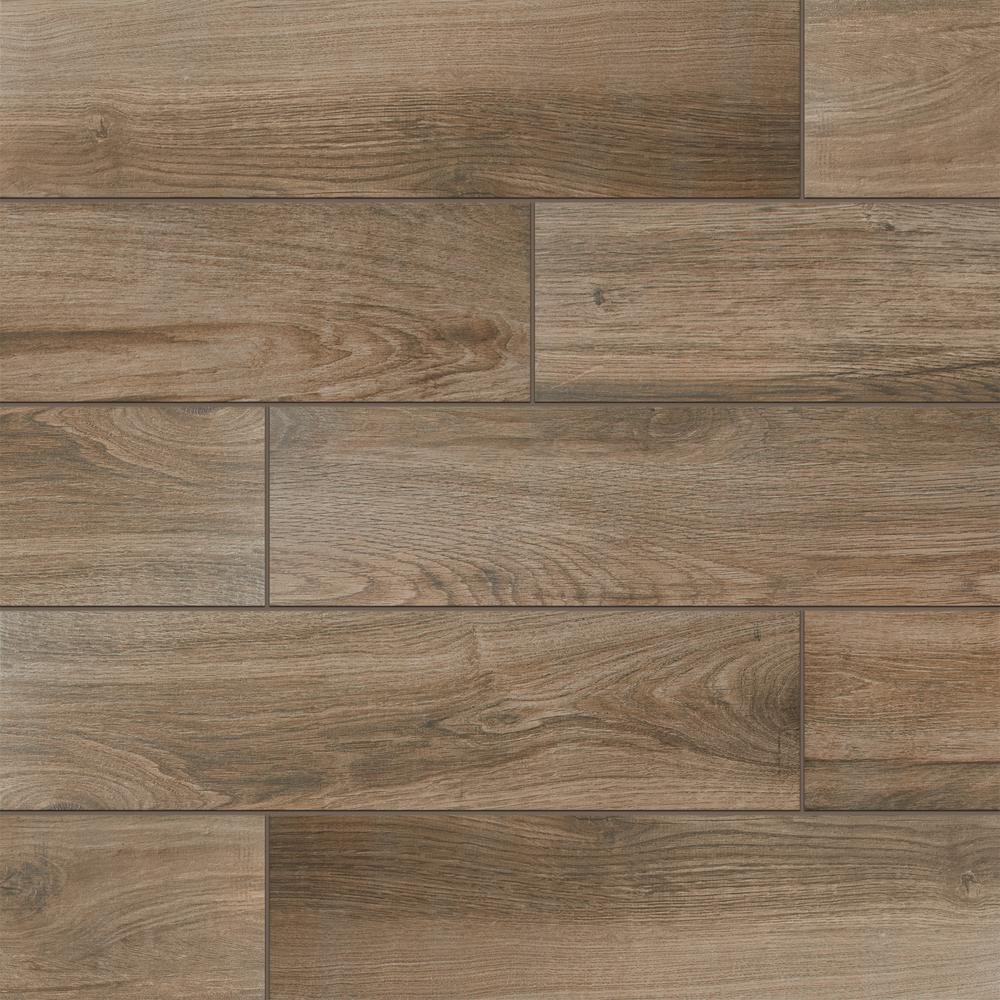 Daltile EverMore Sierra Wood 6 in. x 24 in. Porcelain ...