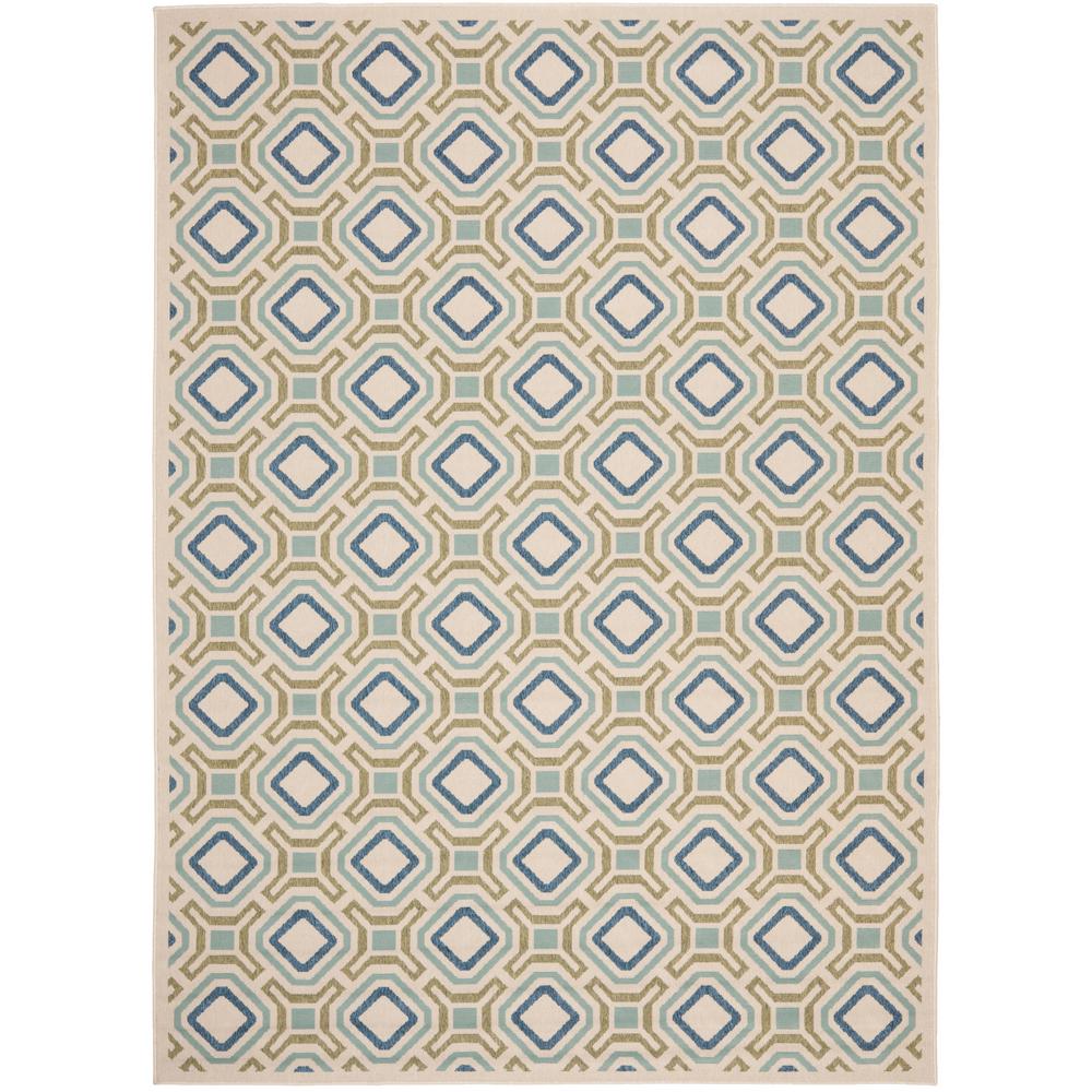 Safavieh Veranda Cream/Green 8 ft. x 11 ft. Indoor/Outdoor Area Rug