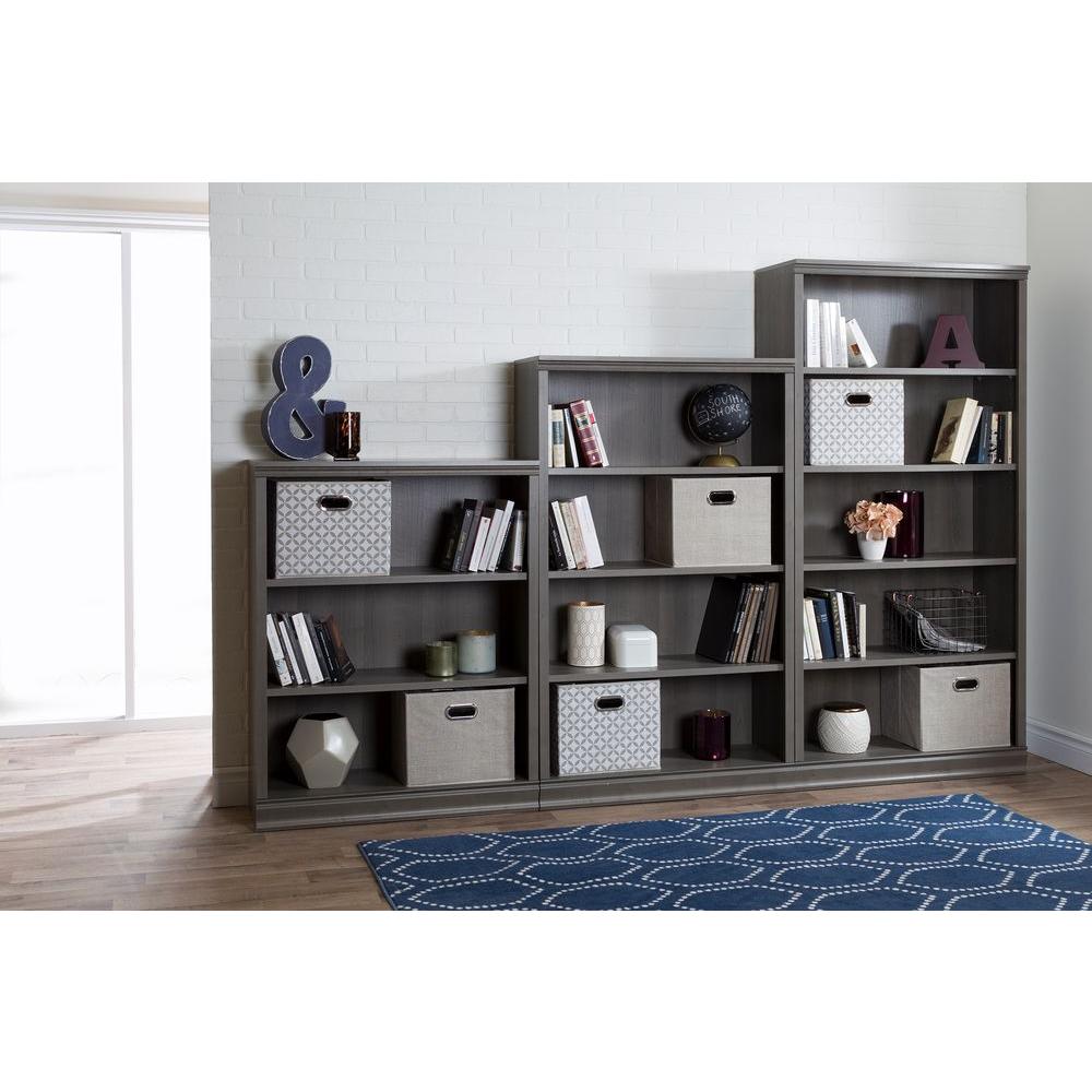 South Shore Gray Maple Open Bookcase10154 The Home Depot