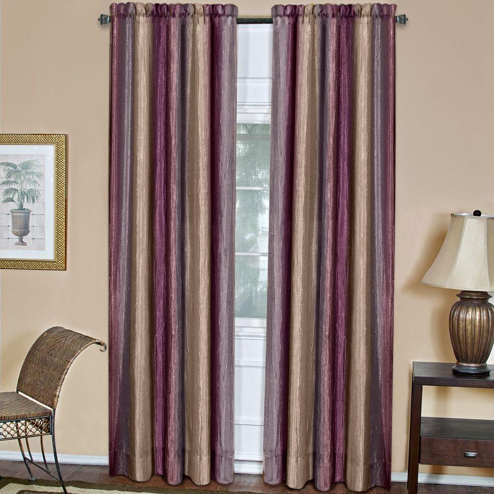 Aubergine Curtains Drapes Window Treatments The Home Depot