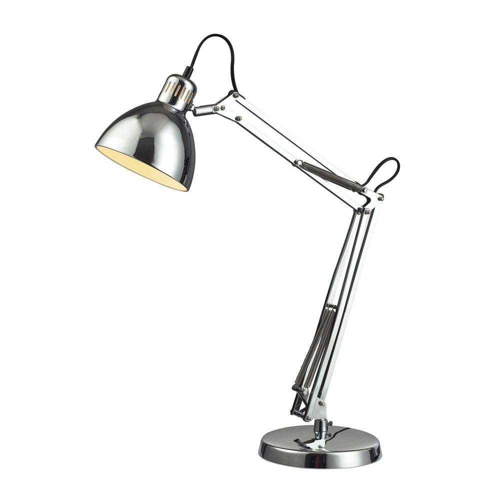Chrome Desk Lamps The Home Depot Chrome Desk Lamp With Shade