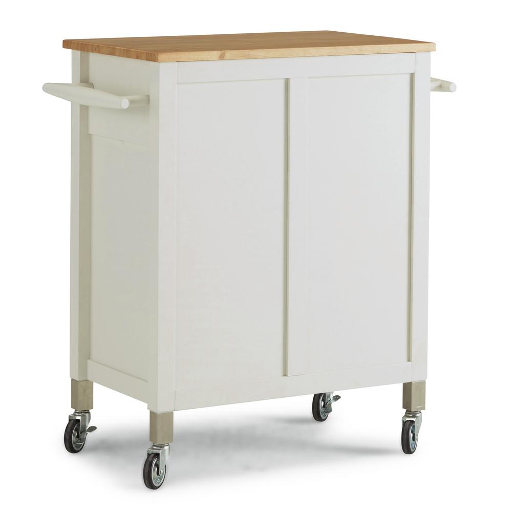 Homestyles Dolly Madison White Kitchen Cart 4507 95 The Home Depot