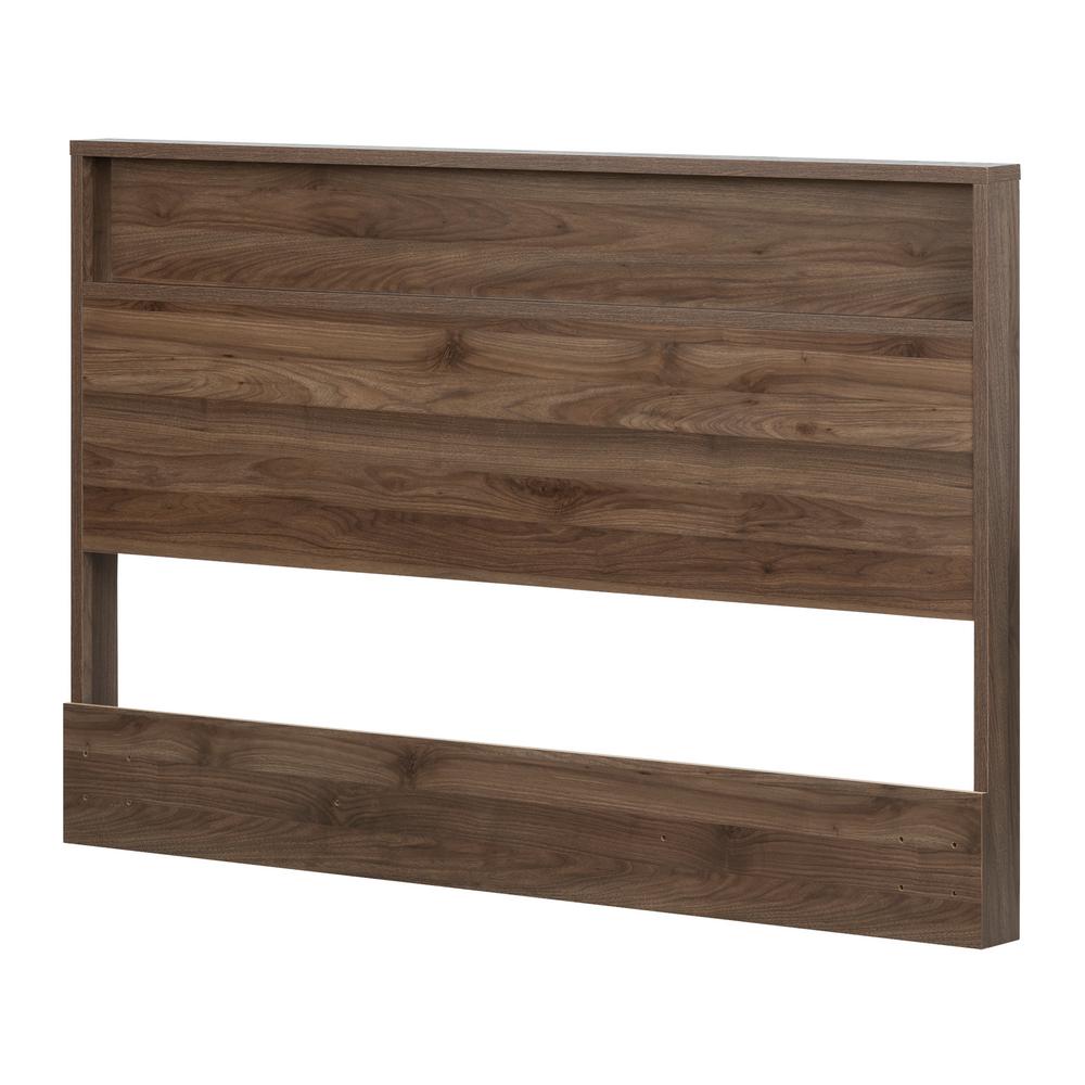 South Shore Tao Natural Walnut Full/Queen Headboard-11940 - The Home Depot