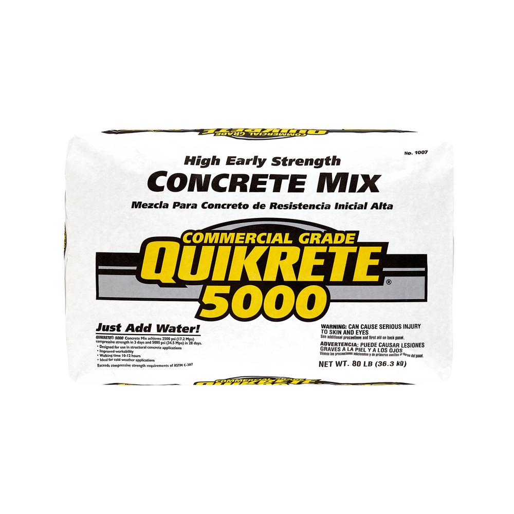 Quikrete 80 Lb High Early Strength Concrete Mix 100700 The Home