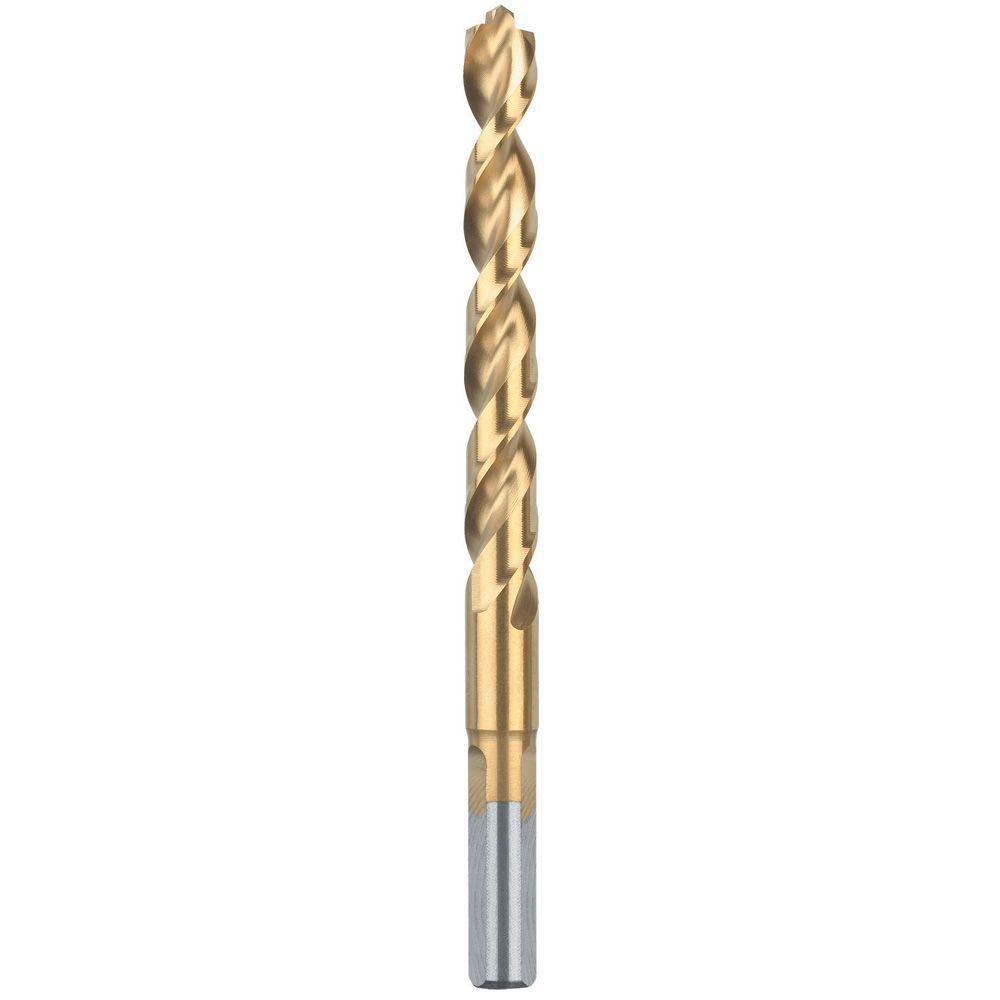 DEWALT 21/64 In. Titanium Pilot Point Drill Bit-DW1387 - The Home Depot