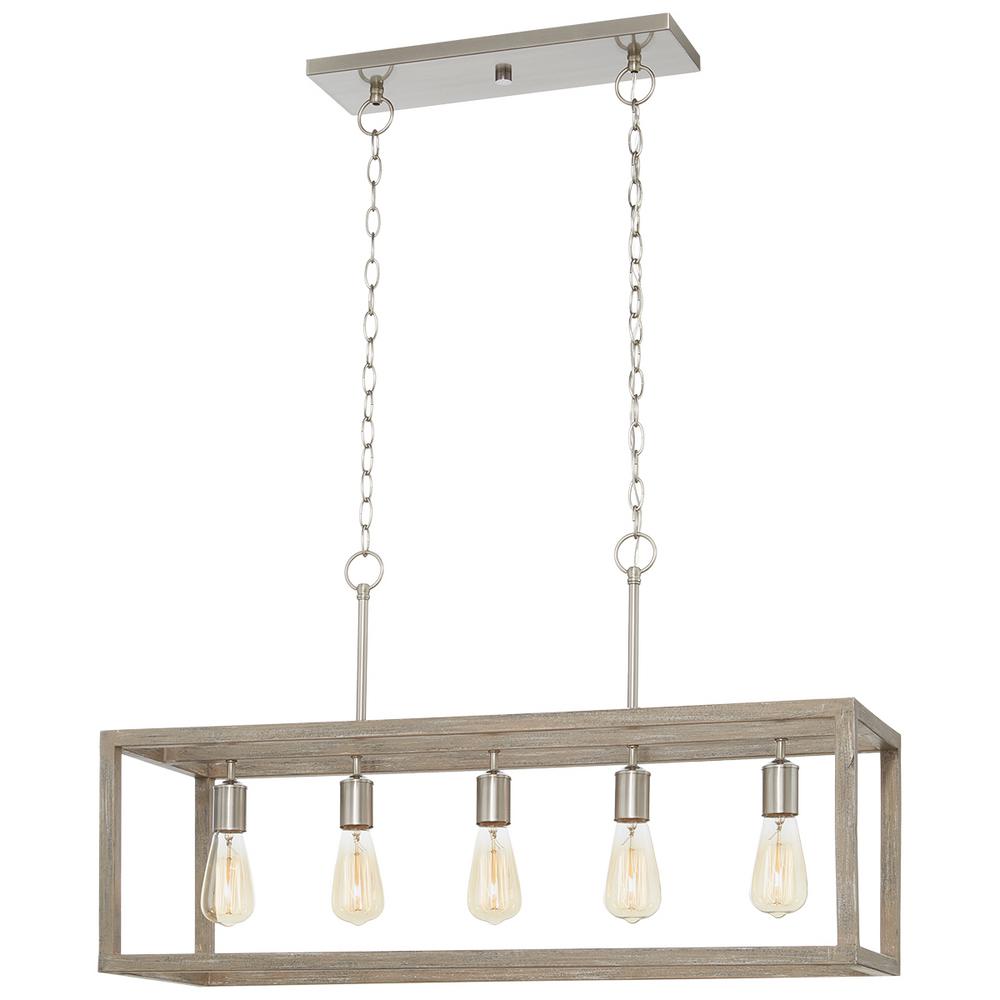 Home Decorators Collection Boswell Quarter 5 Light Brushed Nickel Island Dining Room Chandelier With Weathered Wood Accents 7965hdcdi The Depot Home Decorators Collection Boswell Quarter 5 Light Brushed Nickel Island Dining Room Chandelier With Weathered Wood Accents 7965hdcdi The Depot