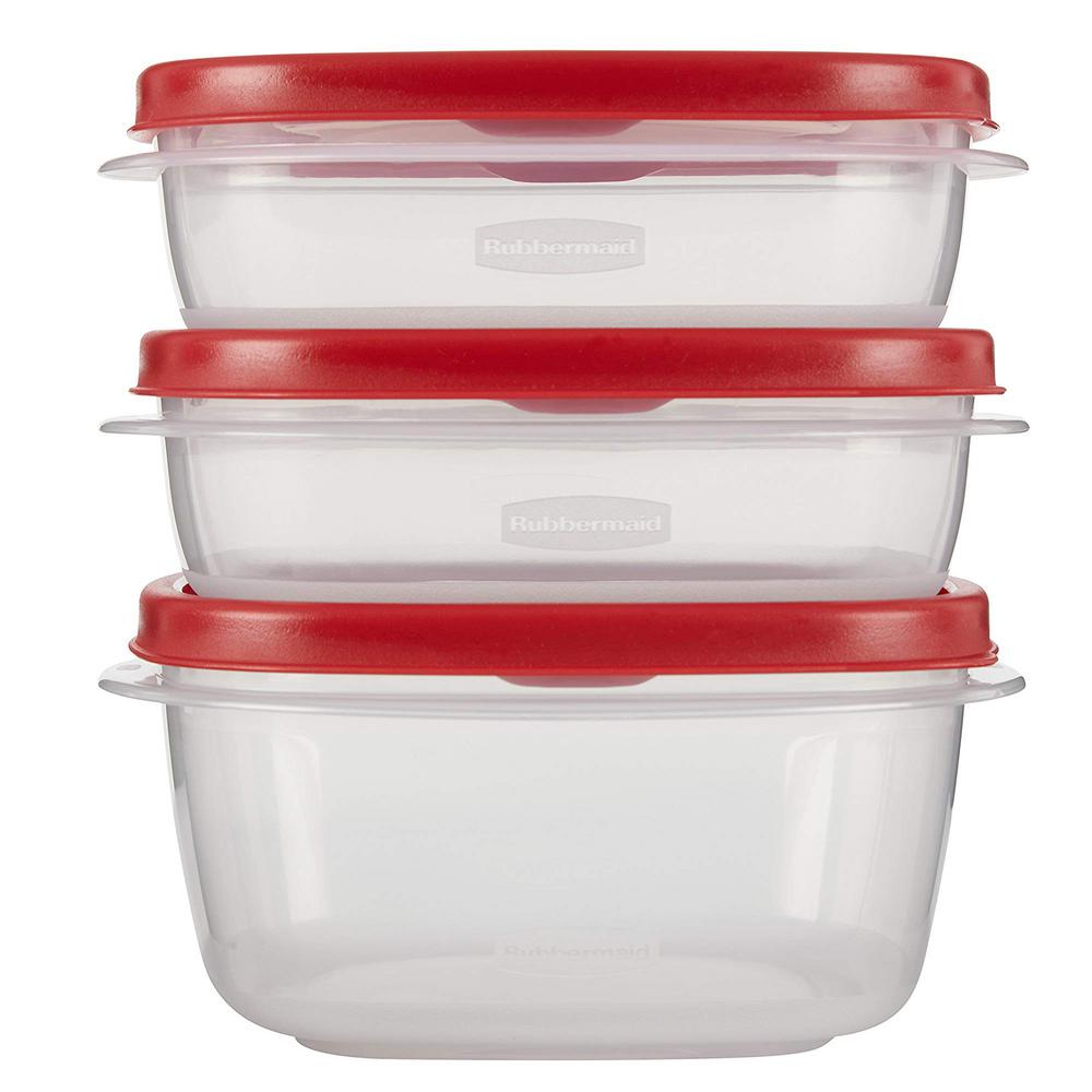 Rubbermaid Round Storage Containers 3 Pk | Dandk Organizer