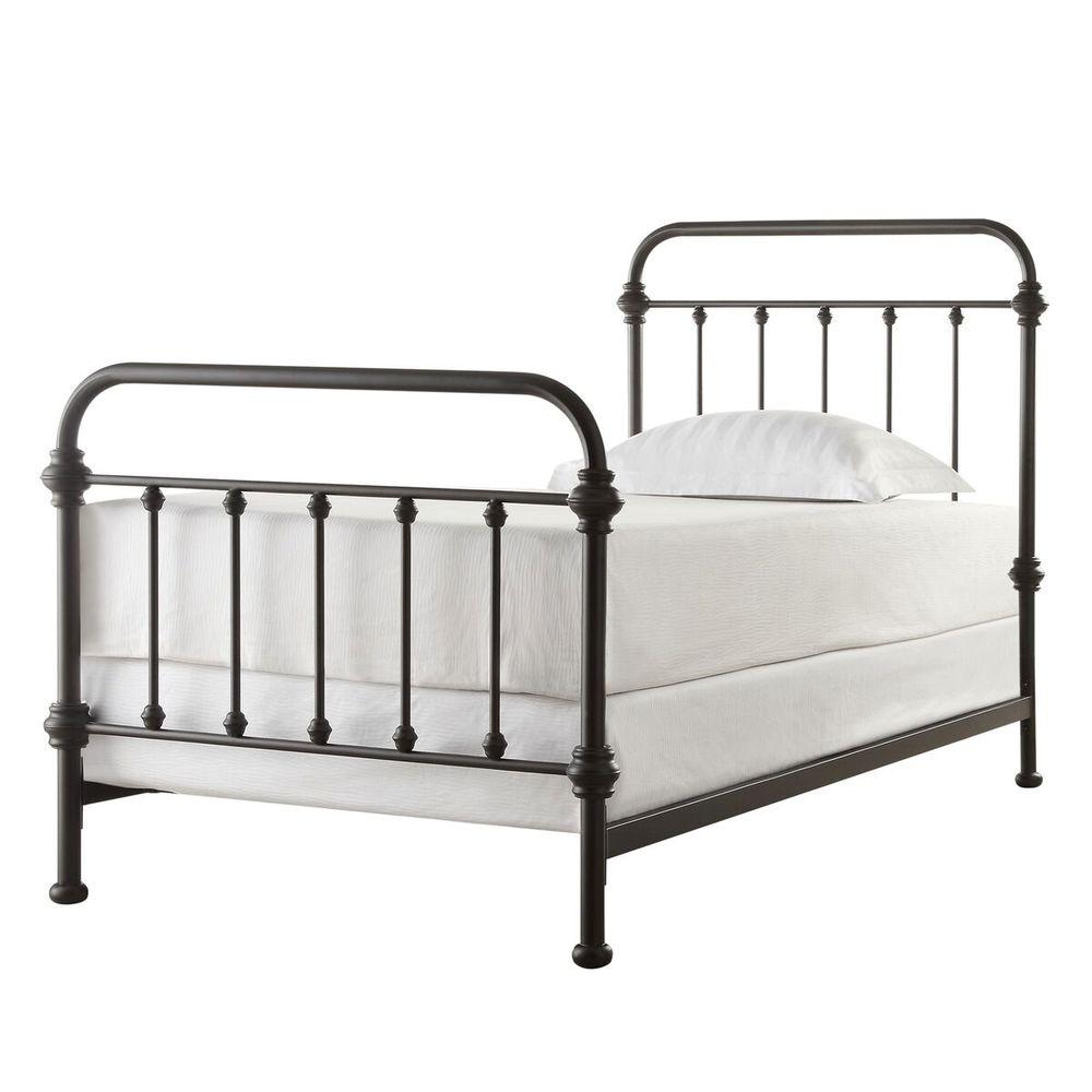 Homesullivan Calabria Bronzed Black Twin Bed Frame 40e411b201wbed Internet 206375075 Homesullivan Calabria Bronzed Black Twin Bed Frame