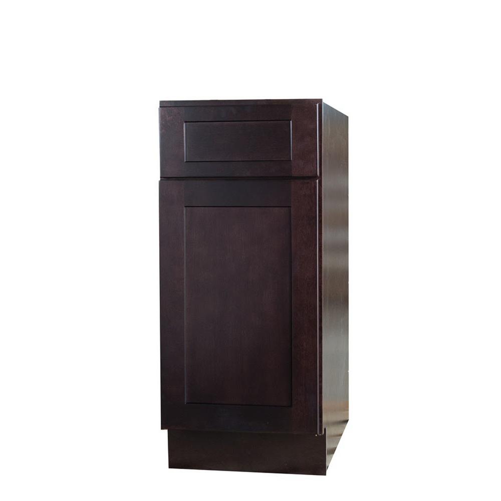 Oak Kitchen Cabinets The Home Depot Bremen Ready To Emble 12x34 5x24 In Shaker Base Cabinet With 1 Door