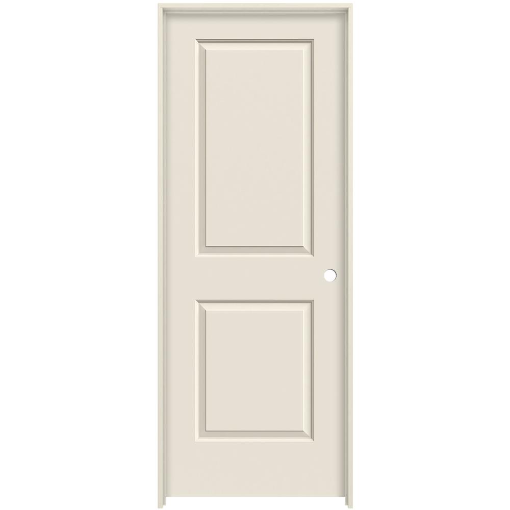 Jeld Wen 32 In X 80 In Cambridge Primed Left Hand Smooth Molded Composite Mdf Single Prehung Interior Door