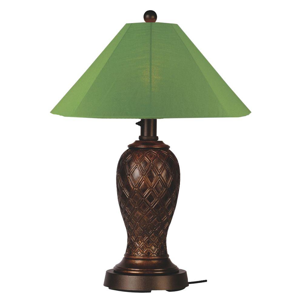 Patio Living Concepts Tahiti 28 in. Bronze Outdoor Umbrella Table Lamp