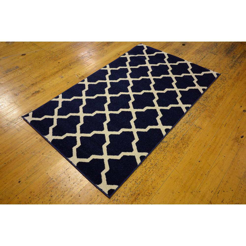 Unique Loom Trellis San Antonio Navy Blue 3 X 5 Area Rug Trellis San Antonio Navy Blue