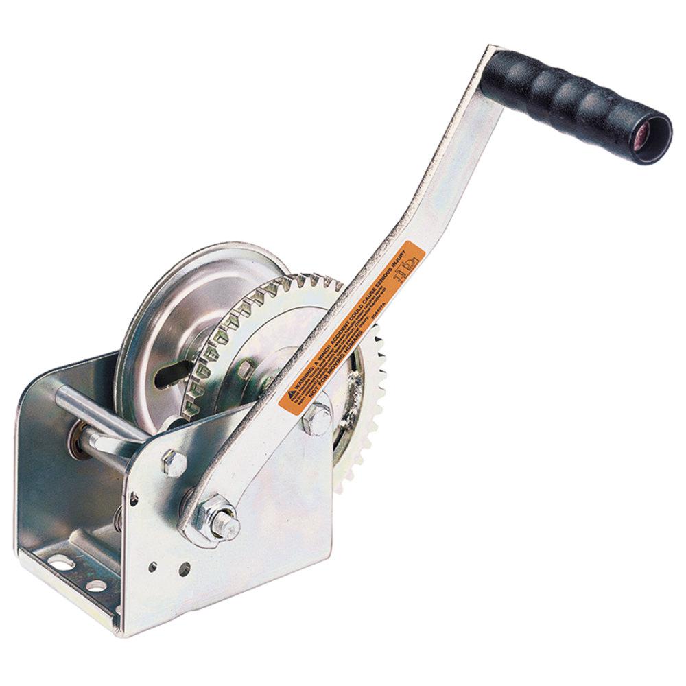 Amazon Com 1200 Lb Hand Crank Heavy Duty Ratchet Winch Positive Locking Pawl Reversible Ratchet Home Improvement