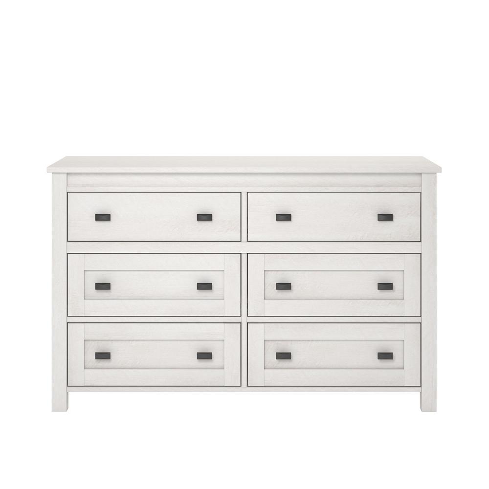 South S Avilla 4 Drawer Winter Oak Dresser 10244 The Home Depot Brownwood 6 Drawer Ivory Oak Dresser