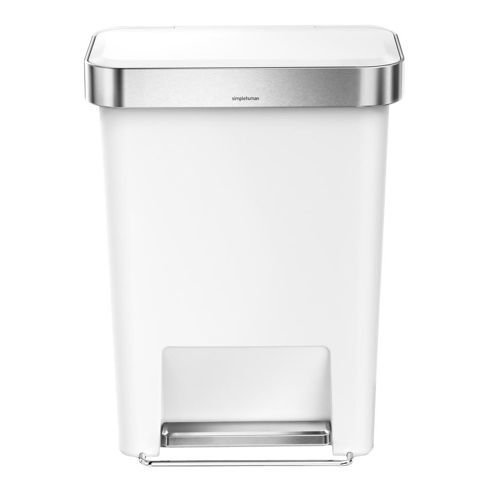 SUPER7 Plastic 45 Litre Touch Top Kitchen Bin With Removable Lid Rectangular,