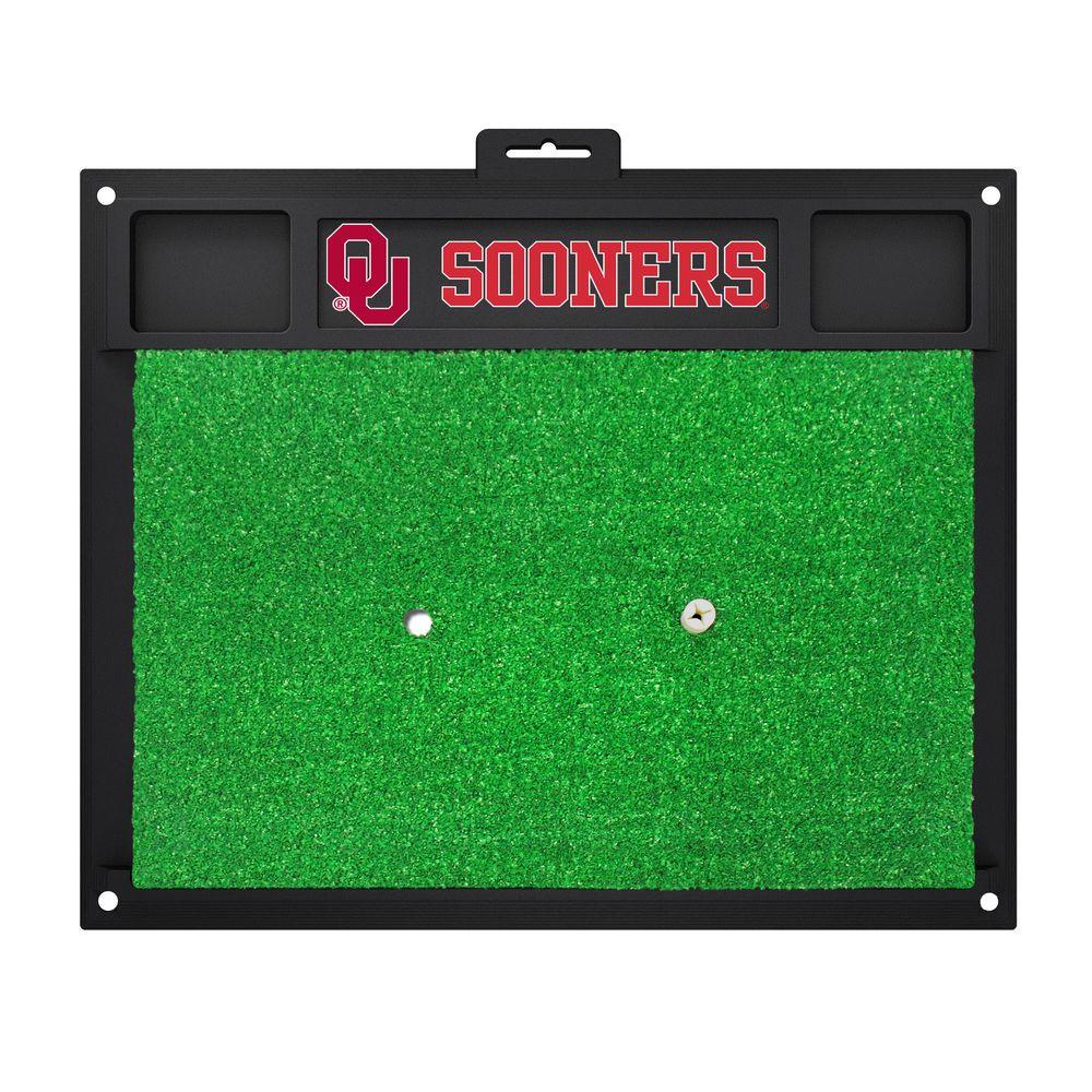 Fanmats Ncaa University Of Oklahoma 17 In X 20 In Golf Hitting