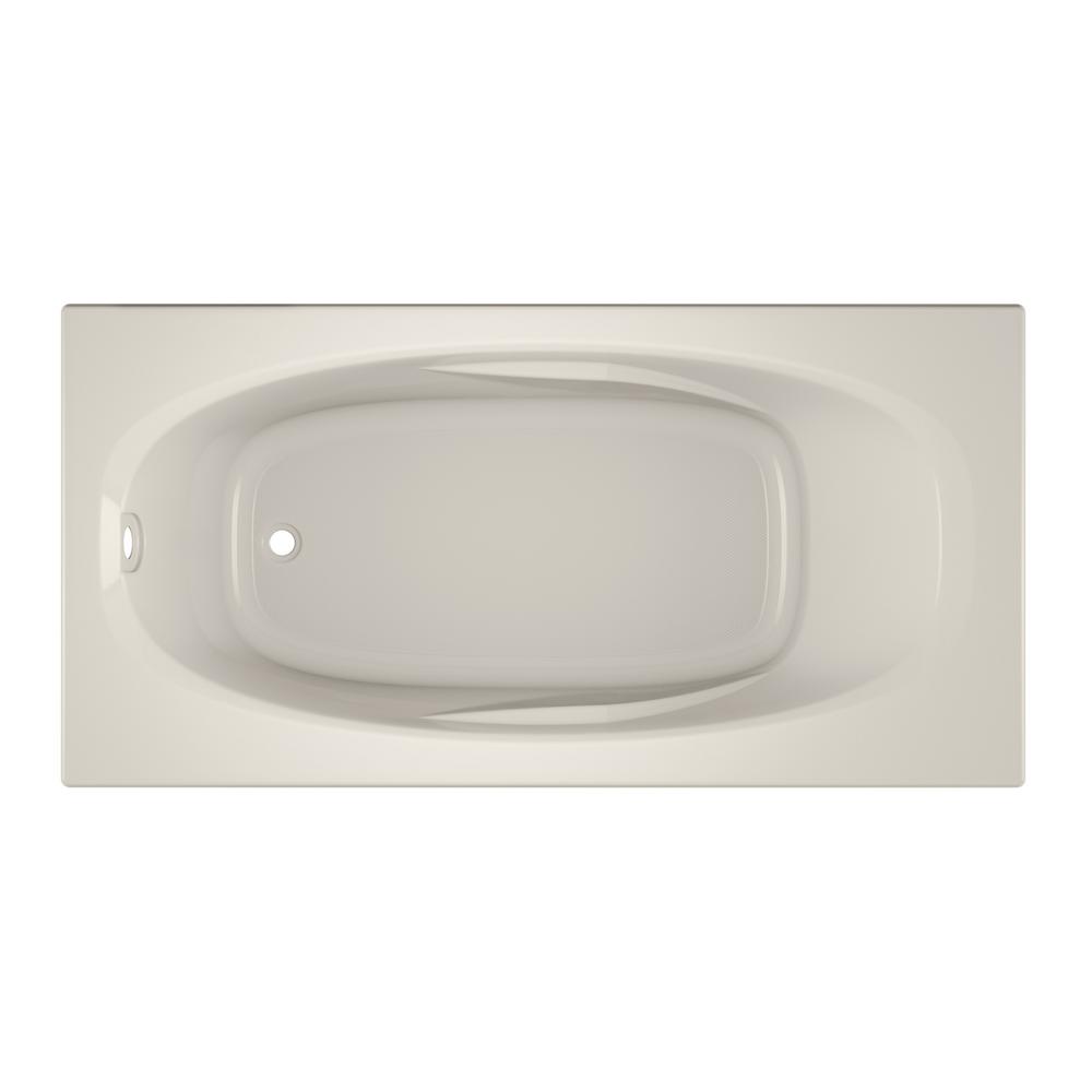 Jacuzzi Amiga 72 In X 36 In Acrylic Rectangular Drop In Whirlpool Bathtub In Oyster Ami7236buxxxxy The Home Depot