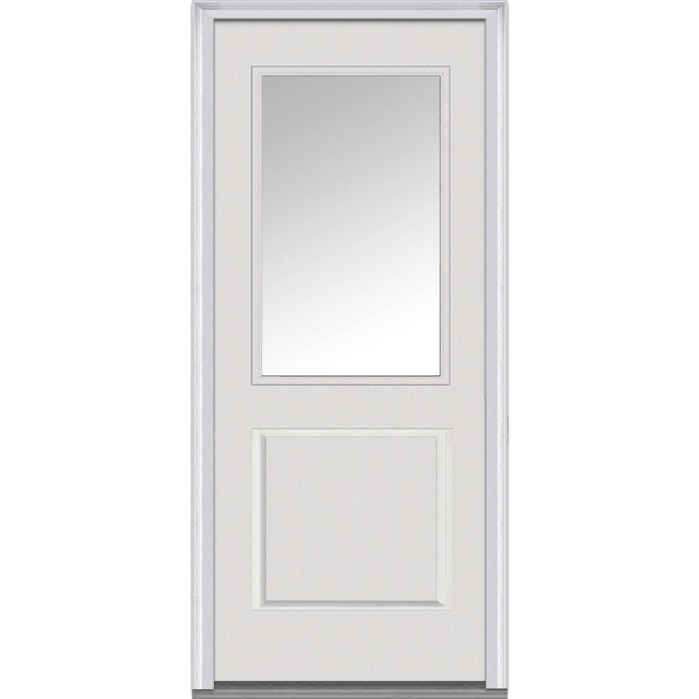 MMI Door 36 in. x 80 in. RightHand Inswing 1/2Lite Clear 1Panel