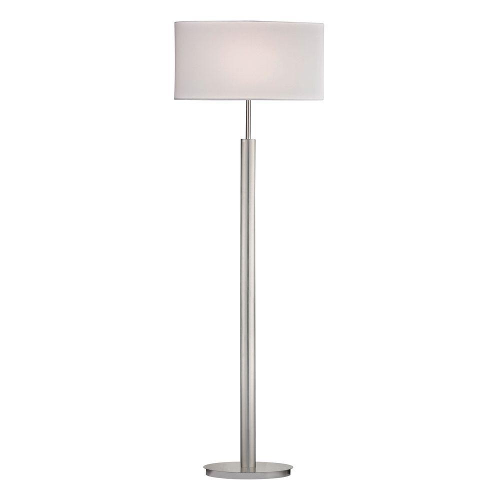 Brushed nickel floor lamp