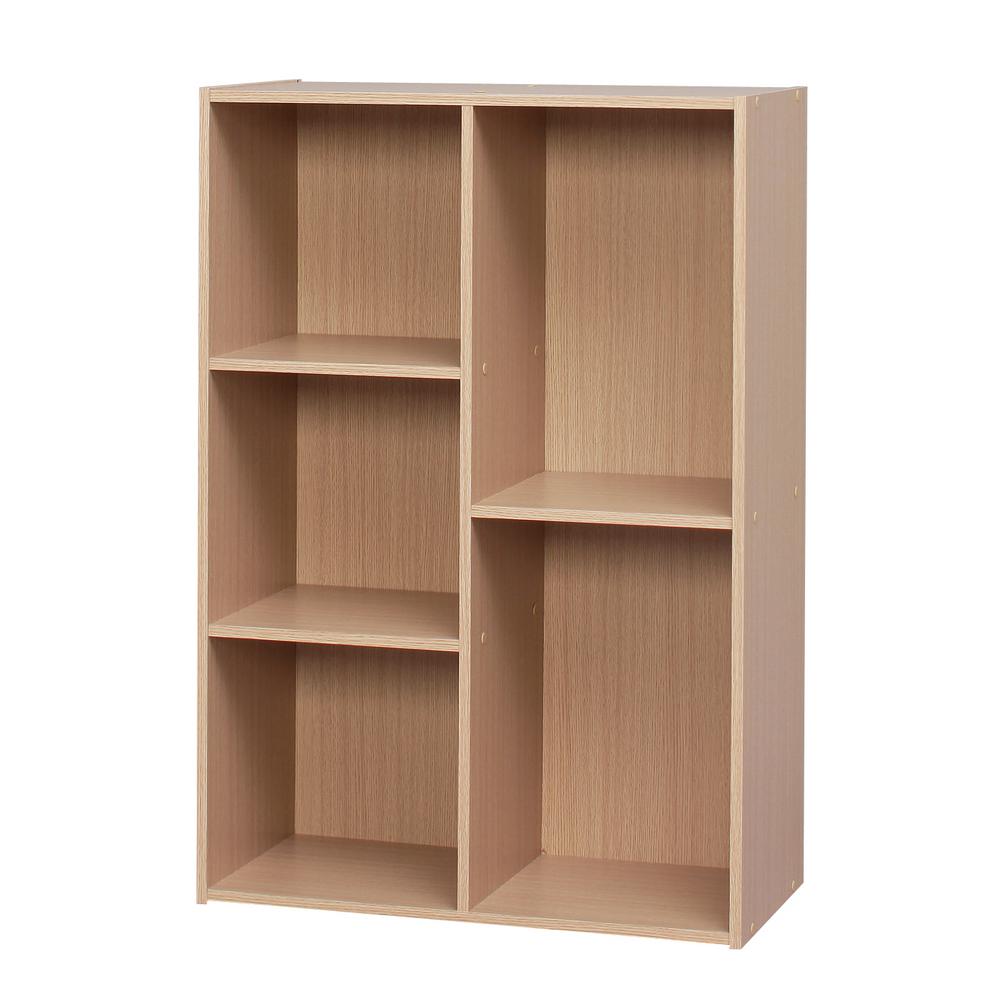 IRIS Light Brown Wood Organizer Bookcase Storage Shelf