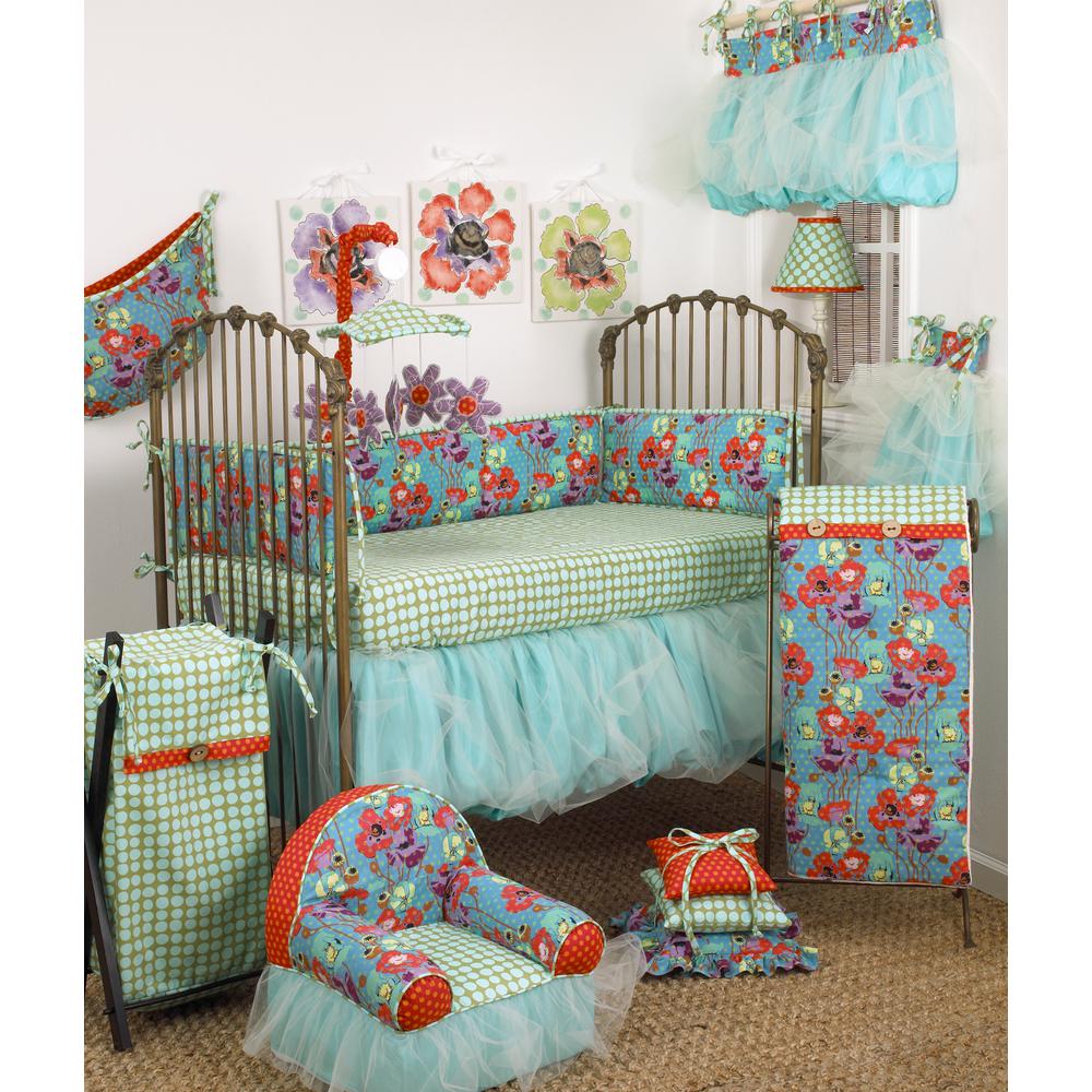 turquoise crib bedding