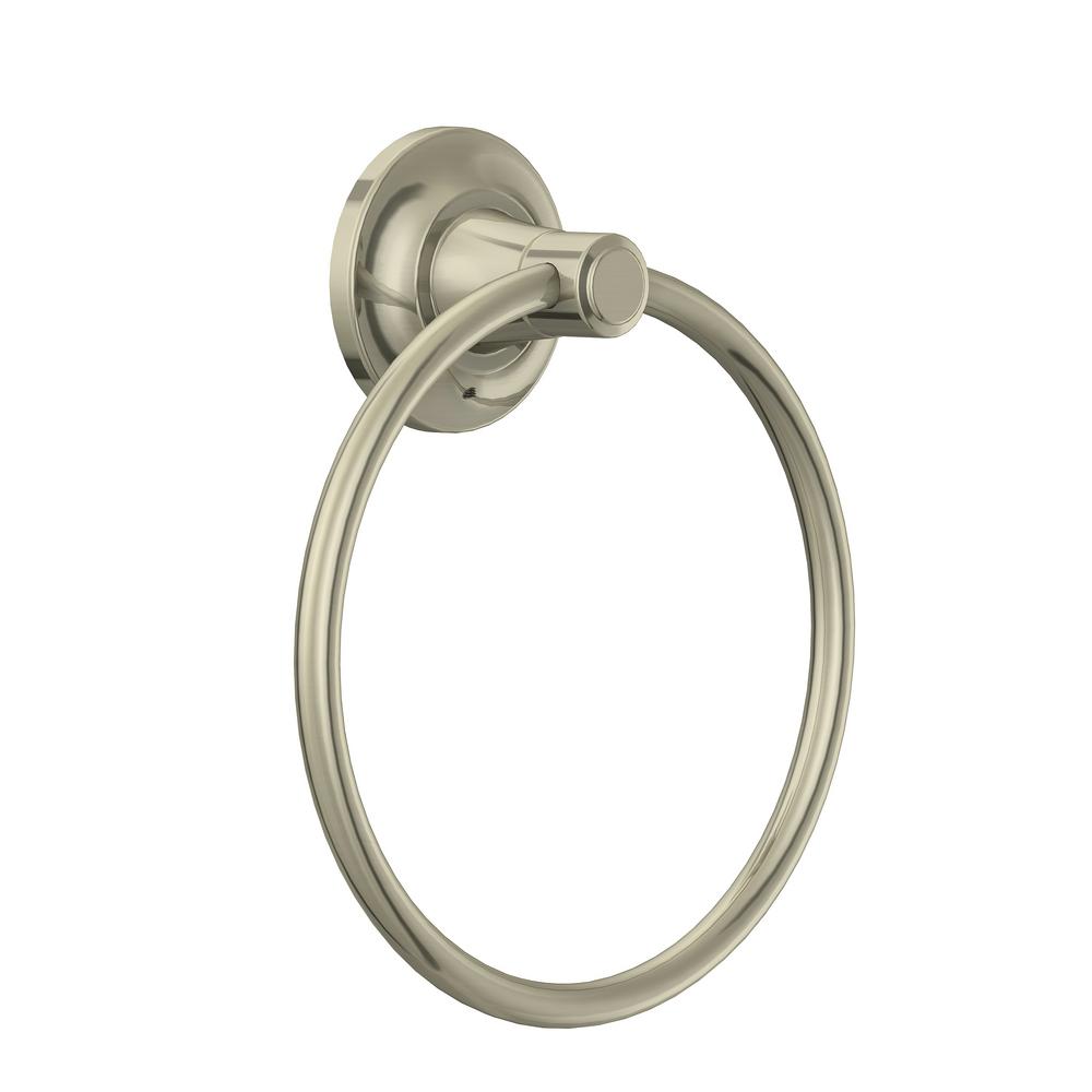 Glacier Bay Cooperton Towel Ring in Brushed NickelBZ551000BN The