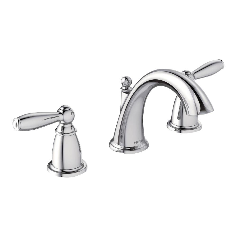 Moen Brantford 8 In Widespread 2 Handle High Arc Bathroom Faucet Trim Kit In Chrome Valve Not Included