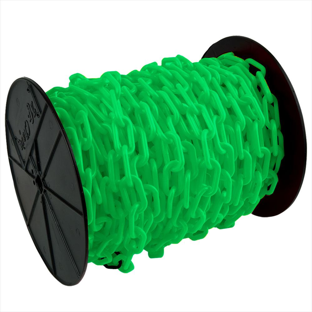 Mr. Chain 1.5 in. (6, 38 mm) x 200 ft. Reel Green Plastic Chain30104