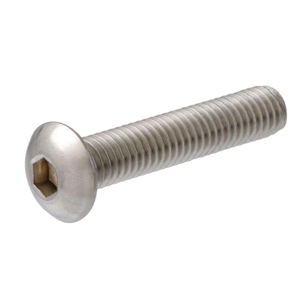Stainless Steel #6-32 x 3//4 /" Button Socket Head Screw 10 Pack