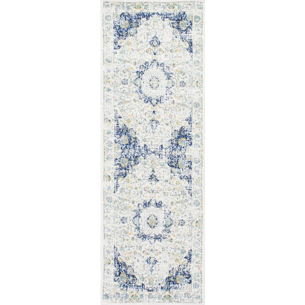Nuloom Verona Blue 2 Ft 8 In X 20 Runner Rug