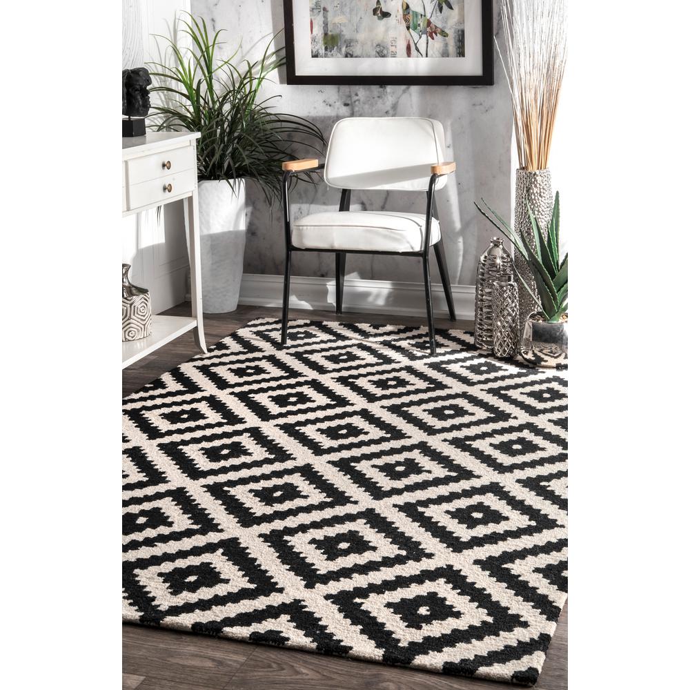 Nuloom Kellee Contemporary Black 12 Ft X 15 Area Rug Mtvs174a