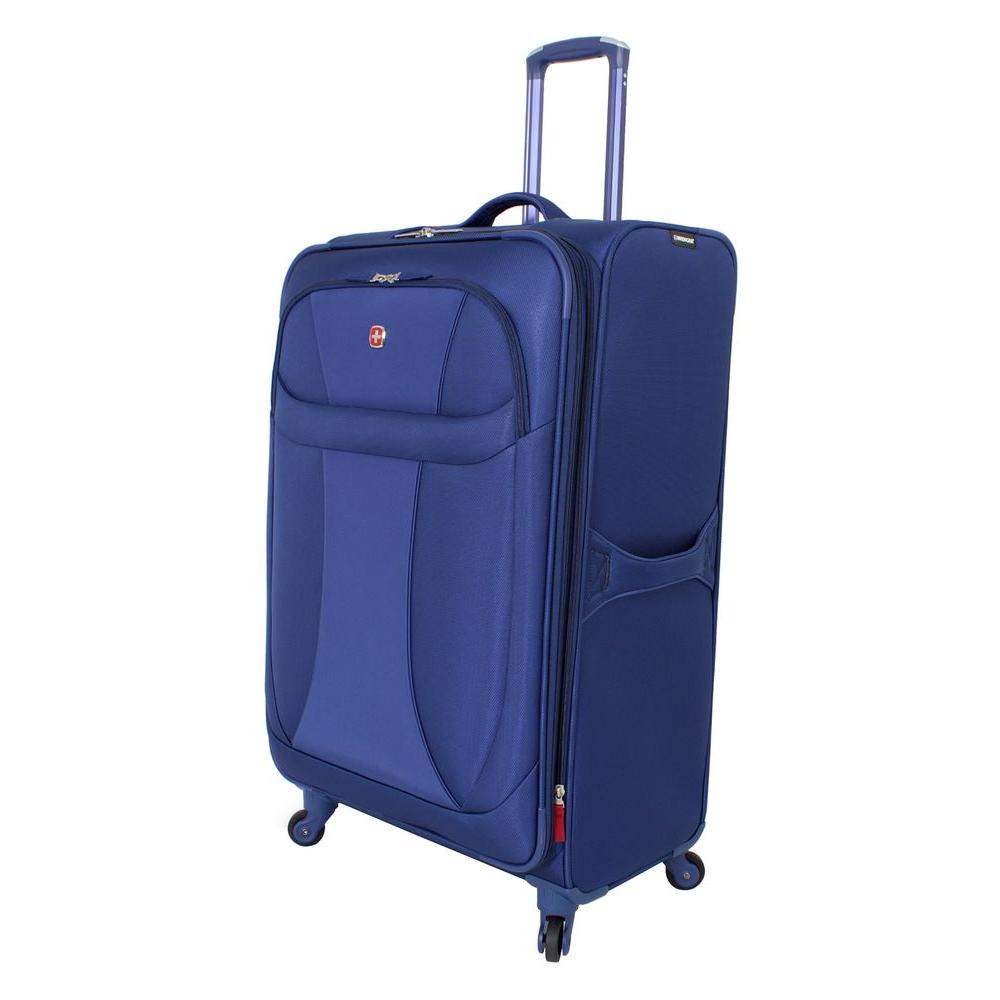 UPC 721427004548 product image for Wenger Luggage 20 in. Lightweight Spinner Suitcase in Blue 7208343156 | upcitemdb.com