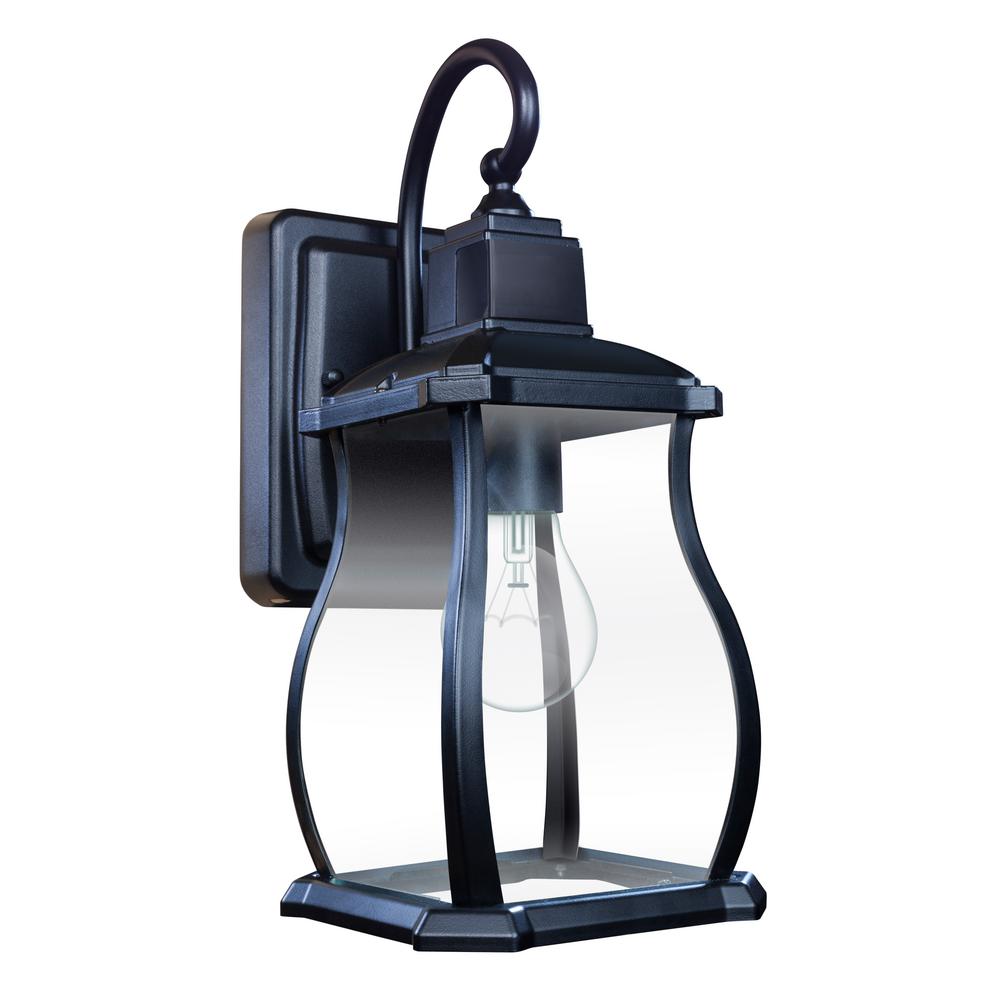 Black Motion Sensing Outdoor Wall Mounted Lighting Northampton 1 Light Black 180 Motion Activated Outdoor Wall Lantern