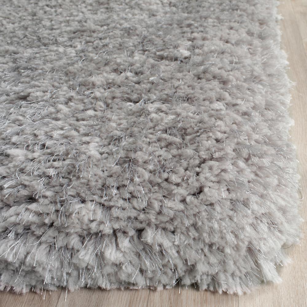 Safavieh Supreme Shag Silver 8 Ft X 10 Ft Area Rug Sgs621e 8 The Home Depot
