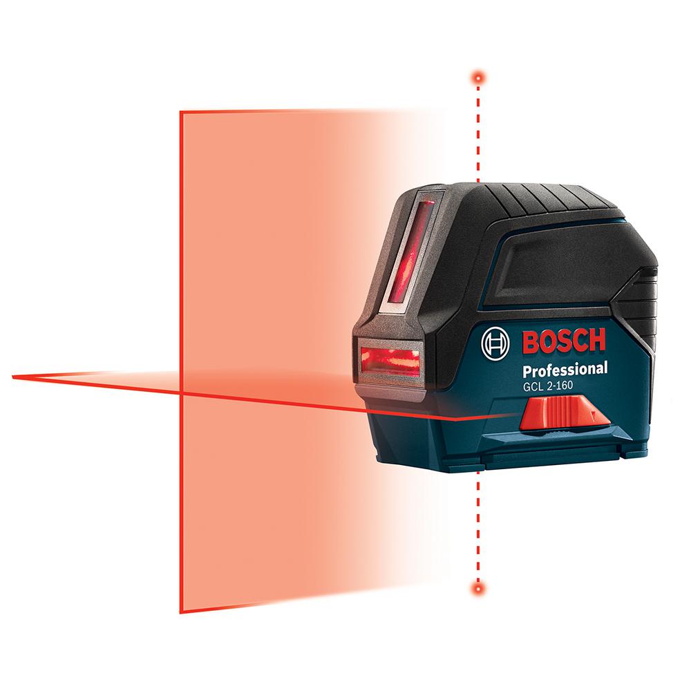 Bosch 65 Ft Self Leveling Cross Line Laser Level With Plumb