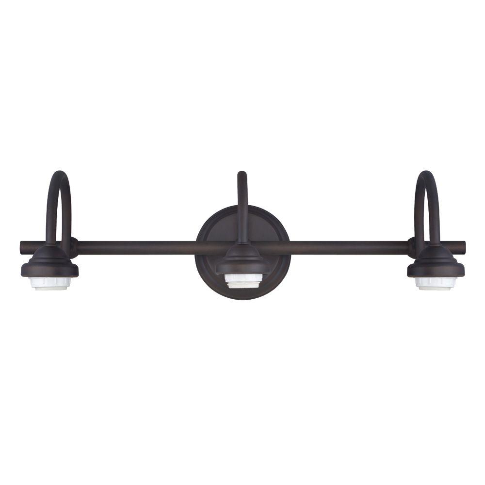 Westinghouse 3 Light Oil Rubbed Bronze Wall Fixture 6748100 The Westinghouse 3 Light Oil Rubbed Bronze Wall Fixture