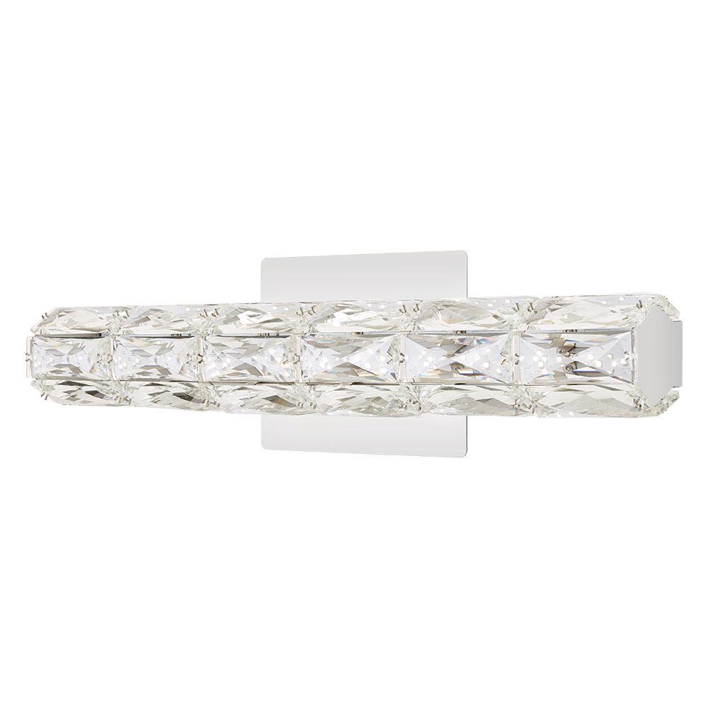 Home Decorators Collection Keighley 18 in. Chrome LED Crystal Vanity Light Bar