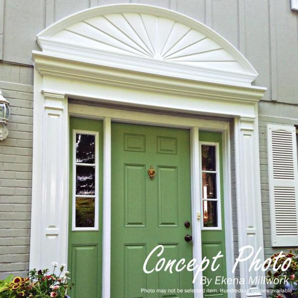Ekena Millwork 61 In X 7 8 In X 20 In Peaked Urn Pediment Ped61x20x00up The Home Depot