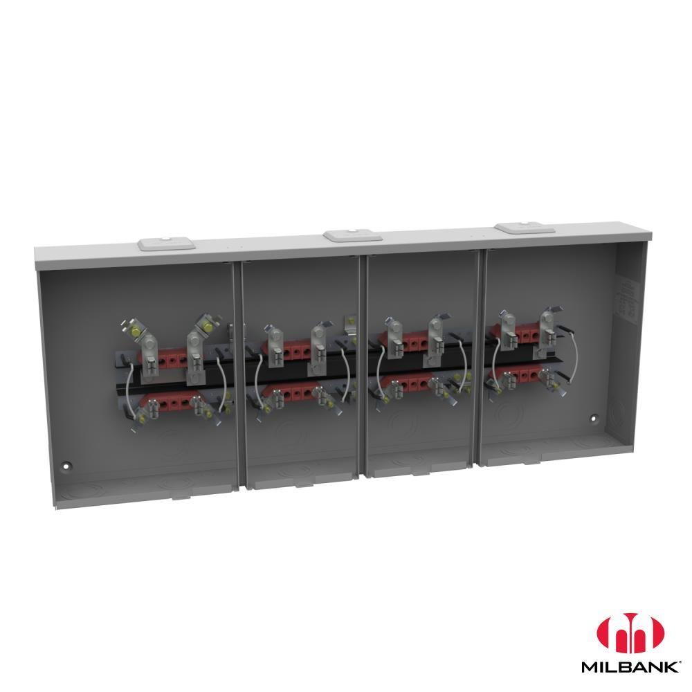 Milbank 100 Amp 4Terminal Per Position Ringless Overhead/Underground