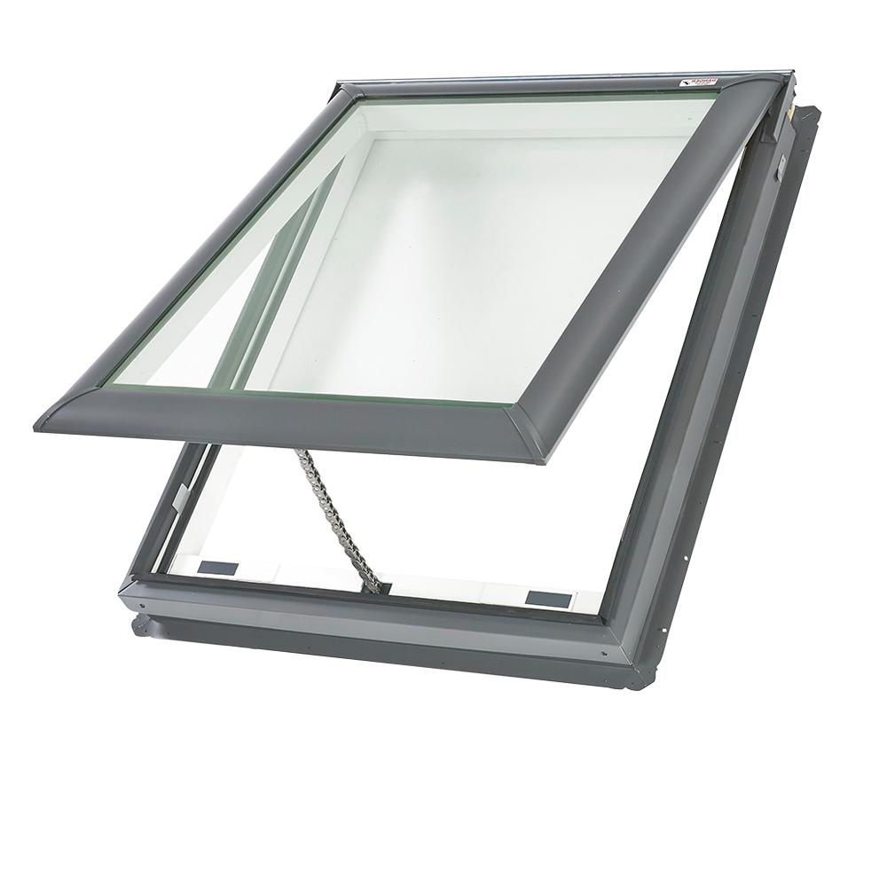 VELUX 21 in. x 26-7/8 in. Fresh Air Venting Deck-Mount Skylight with Laminated Low-E3 Glass