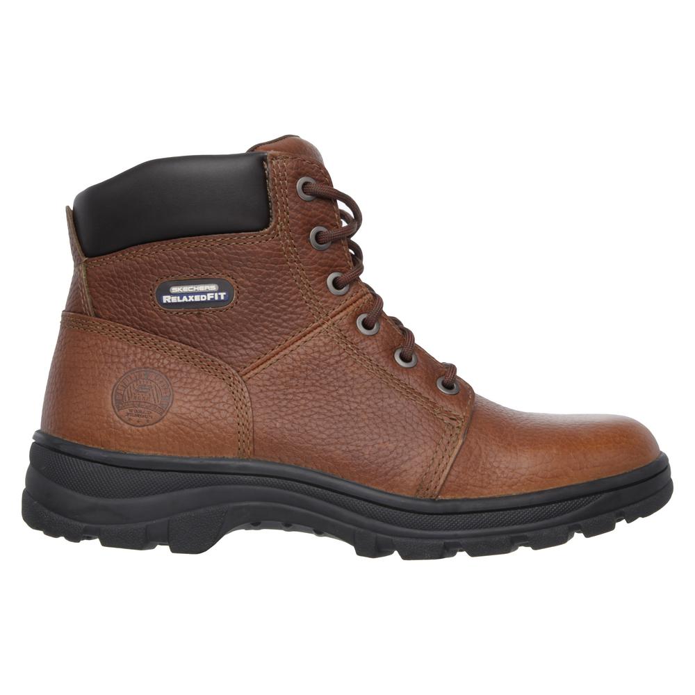 skechers pull on work boots