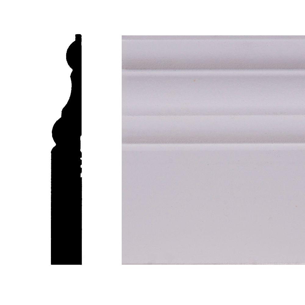 OP412 9/16 in. x 4-1/4 in. MDF Base Moulding-HDFB412 - The Home Depot