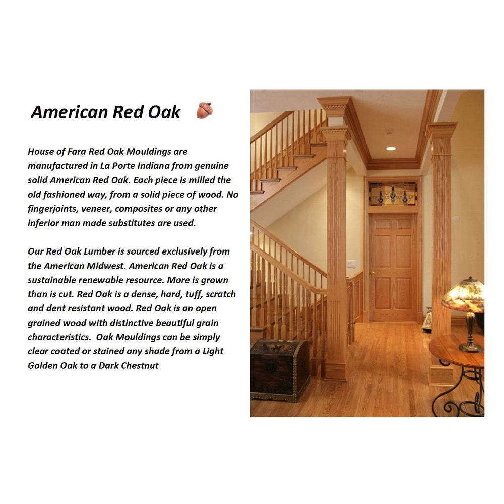 7 8 In X 1 11 16 In X 8 Ft Oak Counter Trim Moulding 33628