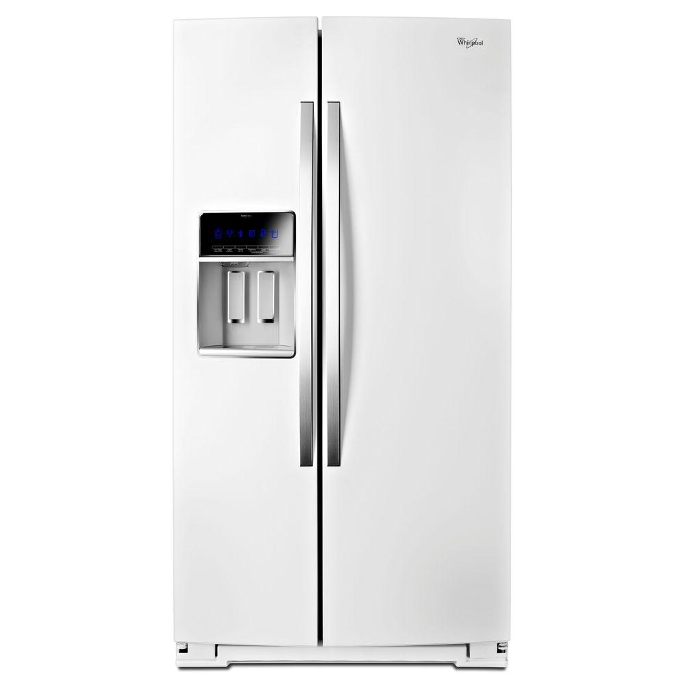 Samsung 22.3 cu. ft. Side by Side Refrigerator in White, Counter Depth