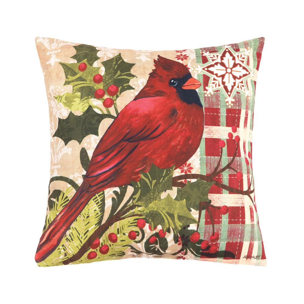 C&F HOME Winter Cardinal Indoor/Outdoor Red Standard Pillow85145157