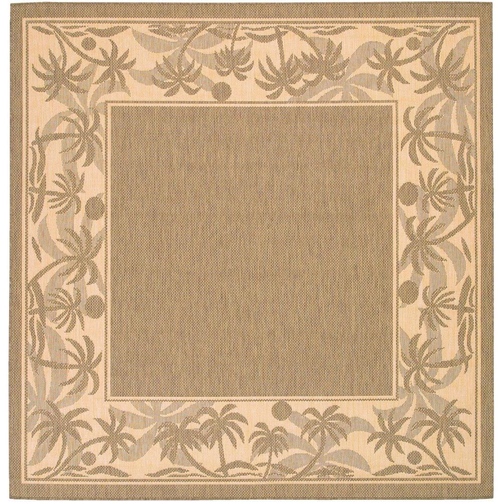 Recife Island Retreat BeigeNatural 9 ft. x 9 ft. Indoor/Outdoor Square